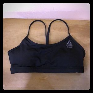 Basic black Reebok sports bra